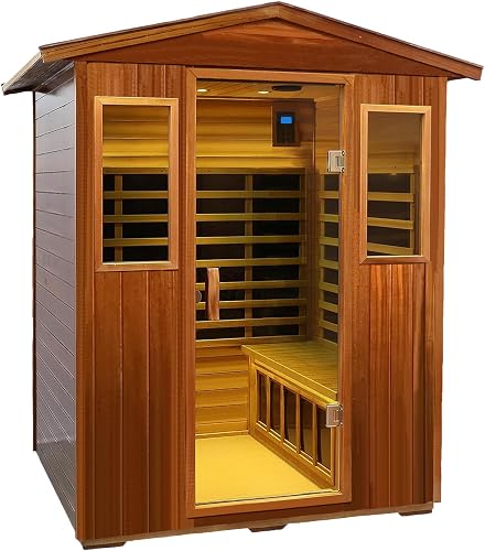 Kanlanth Outdoor Sauna 4 Person Low EMF Far Infrared Sauna for Home, 2 — Real-world performance testing in action