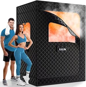 X-Vcak Upgraded 2 Person Sauna, Portable Sauna with 5 Layer Waterproof, Portable Steam Sau