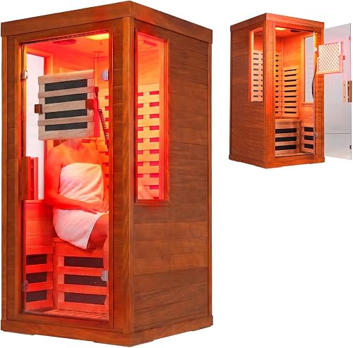 CedarLuma Full Spectrum Infrared Sauna with FDA-Certified 660nm & 850n — Build quality and design details up close