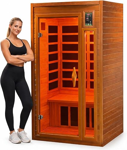 DYNAMIC SAUNAS Barcelona 1- to 2-Person Low EMF FAR Infrared Sauna wit — Real-world performance testing in action