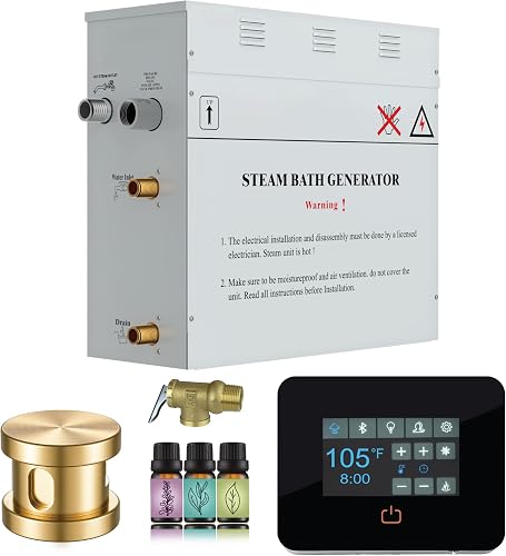 SaunaSpa Builders Series 7.5kW Steam Bath Generator with Quickstart Co — Our recommended configuration for best results