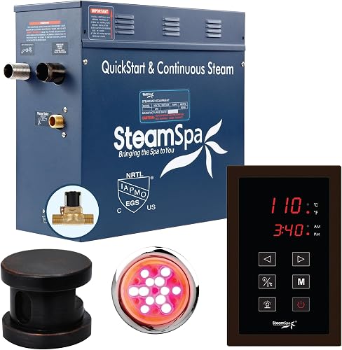 STEAMSPA 9kW Steam Sauna Generator Sentry Series 240V Steam Generator — Real-world performance testing in action