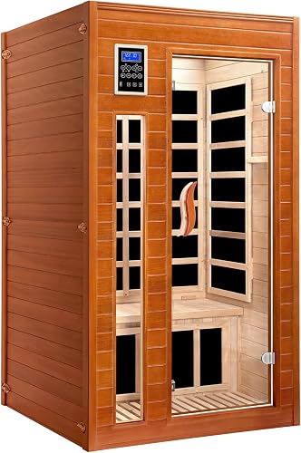 X-Vcak 1-2 Person Infrared Sauna, Dry Heat Sauna with Red Light Therap — Our hands-on testing setup for best portable infrared sau