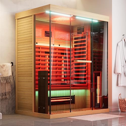 MEISSALIVVE Full Spectrum Infrared Sauna，2-3 Person Home Sauna，Wooden — Side-by-side comparison of top picks in this category