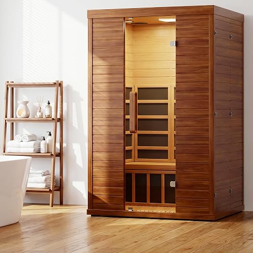 EASYHAWK 2 Person Infrared Sauna for Home, Low EMF FAR Indoor Wooden D — Side-by-side comparison of top picks in this category