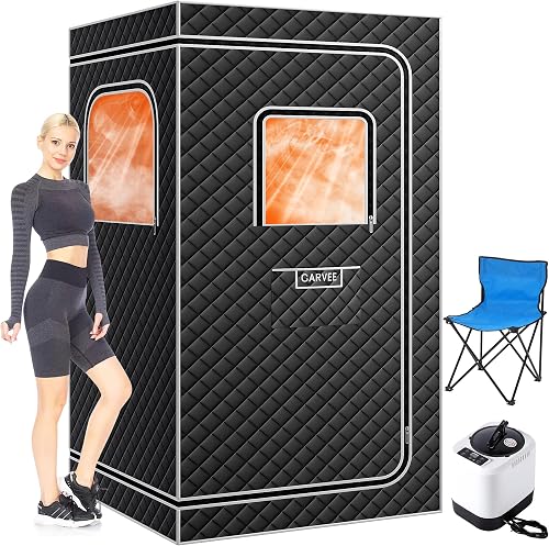 Garvee Sauna Box,Portable Sauna for Home with 4L 1500W Steamer,Explosi — Our hands-on testing setup for best full spectrum infrare