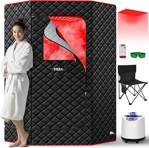 I-THERA-U XL Infrared Sauna Box with True 660 & 850nm Red Light Therap — Our recommended configuration for best results