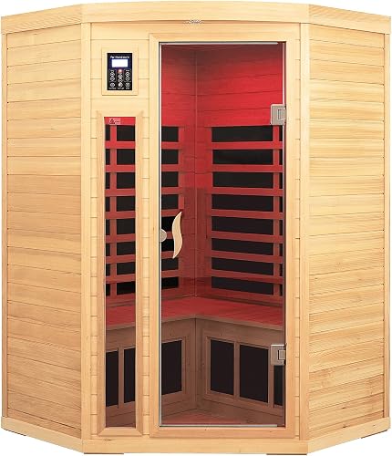 SALUSHEAT Far Infrared Wooden Sauna Room, 2-3 Person Home Sauna Canadi — Real-world performance testing in action