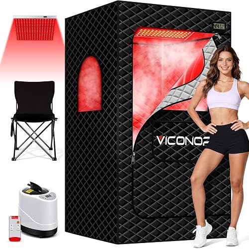 Infrared Sauna Box, Portable Steam Infrared Sauna with Red Light Thera — Real-world performance testing in action