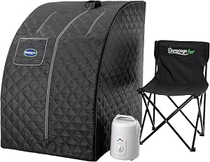 Durasage Lightweight Portable Personal Steam Sauna Spa for Relaxation at Home, 60 Minute T